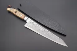 JCK Original Kagayaki NOVEL- Limited Edition Custom R-2 Damascus Series KNLTD-73 Kiritsuke-Gyuto 200mm (7.8 Inch, Forged Blade)