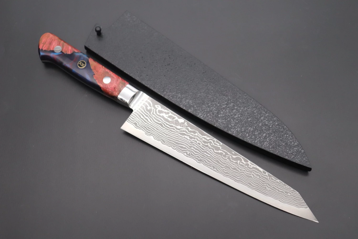 JCK Original Kagayaki NOVEL- Limited Edition Custom R-2 Damascus Series KNLTD-78 Kiritsuke-Gyuto 200mm (7.8 Inch, Forged Blade) 1 JCK Original Kagayaki NOVEL- Limited Edition Custom R-2 Damascus Series KNLTD-78 Kiritsuke-Gyuto 200mm (7.8 Inch, Forged Blade)