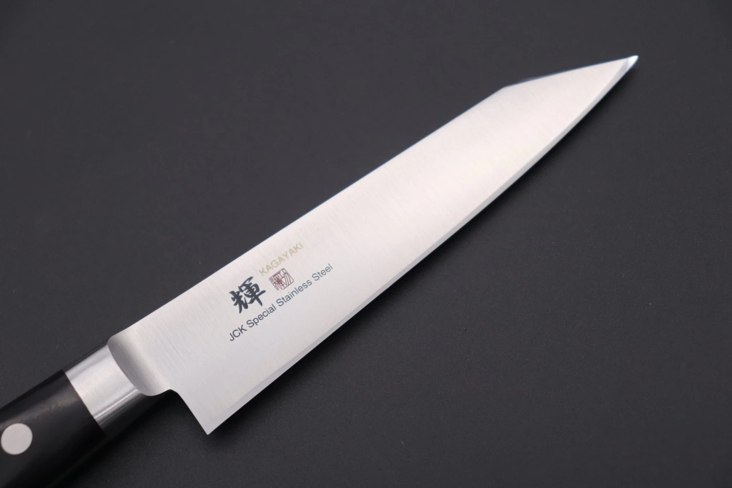 JCK Original Kagayaki Basic Series KG-1KES Kiritsuke Petty 120mm (4.7 Inch, Special Order Made, Kiritsuke Blade Version) 2 JCK Original Kagayaki Basic Series KG-1KES Kiritsuke Petty 120mm (4.7 Inch, Special Order Made, Kiritsuke Blade Version) - Image 2