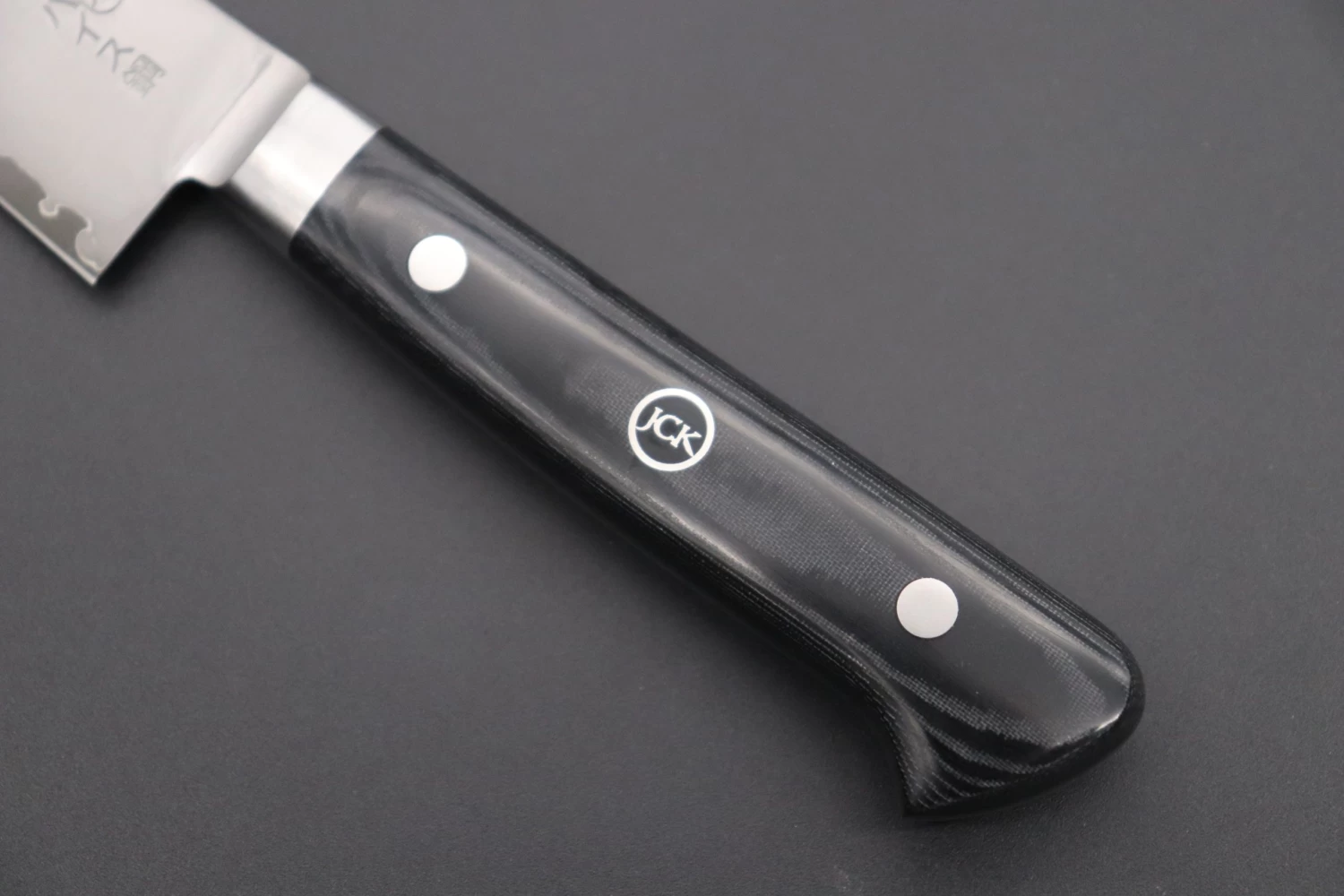 JCK Original Kagayaki NOVEL BLACK Edition | R-2 Laminated KNB-1 Kiritsuke Petty 145mm (5.7 Inch) 7 JCK Original Kagayaki NOVEL BLACK Edition | R-2 Laminated KNB-1 Kiritsuke Petty 145mm (5.7 Inch) - Image 7