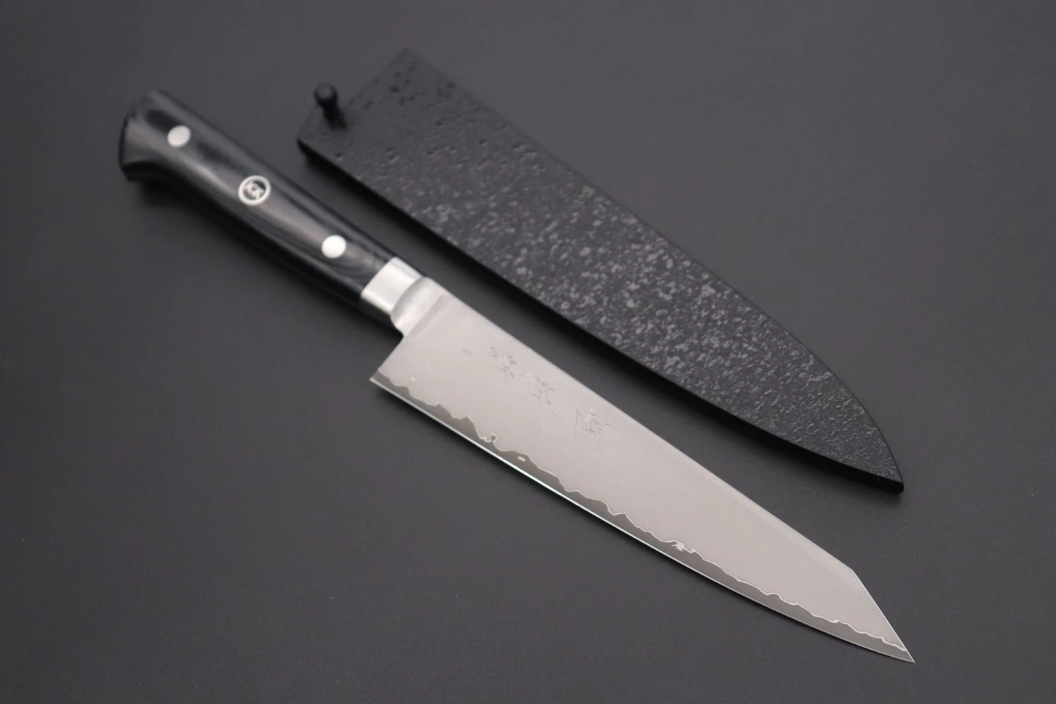 JCK Original Kagayaki NOVEL BLACK Edition | R-2 Laminated KNB-1 Kiritsuke Petty 145mm (5.7 Inch) 1 JCK Original Kagayaki NOVEL BLACK Edition | R-2 Laminated KNB-1 Kiritsuke Petty 145mm (5.7 Inch)