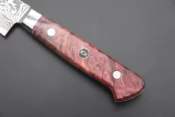 JCK Original Kagayaki NOVEL- Limited Edition Custom R-2 Damascus Series KNLTD-68 Petty 150mm (5.9 Inch, Hammer Forged Blade) -Knife Sale Shop kagayaki petty jck original kagayaki novel limited edition custom r 2 damascus series knltd 68 petty 150mm 5 9 inch hammer forged blade 43488772718875 scaled