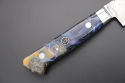 JCK Original Kagayaki NOVEL- Limited Edition Custom R-2 Damascus Series KNLTD-86 Petty 150mm (5.9 Inch, Hammer Forged Blade) -Knife Sale Shop kagayaki petty jck original kagayaki novel limited edition custom r 2 damascus series knltd 86 petty 150mm 5 9 inch hammer forged blade 43488826327323 scaled