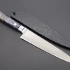 JCK Original Kagayaki NOVEL- Limited Edition Custom R-2 Damascus Series KNLTD-86 Petty 150mm (5.9 Inch, Hammer Forged Blade)