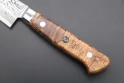 JCK Original Kagayaki NOVEL- Limited Edition Custom R-2 Damascus Series KNLTD-87 Petty 150mm (5.9 Inch, Hammer Forged Blade) -Knife Sale Shop kagayaki petty jck original kagayaki novel limited edition custom r 2 damascus series knltd 87 petty 150mm 5 9 inch hammer forged blade 43488834355483 scaled