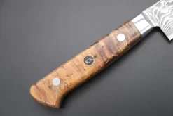 JCK Original Kagayaki NOVEL- Limited Edition Custom R-2 Damascus Series KNLTD-87 Petty 150mm (5.9 Inch, Hammer Forged Blade) -Knife Sale Shop kagayaki petty jck original kagayaki novel limited edition custom r 2 damascus series knltd 87 petty 150mm 5 9 inch hammer forged blade 43488834748699 scaled