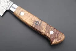 JCK Original Kagayaki NOVEL- Limited Edition Custom R-2 Damascus Series KNLTD-95 Petty 150mm (5.9 Inch, Hammer Forged Blade) -Knife Sale Shop kagayaki petty jck original kagayaki novel limited edition custom r 2 damascus series knltd 95 petty 150mm 5 9 inch hammer forged blade 43488837533979 scaled