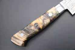 JCK Original Kagayaki NOVEL- Limited Edition Custom R-2 Damascus Series KNLTD-96 Petty 150mm (5.9 Inch, Hammer Forged Blade) -Knife Sale Shop kagayaki petty jck original kagayaki novel limited edition custom r 2 damascus series knltd 96 petty 150mm 5 9 inch hammer forged blade 43488840646939 scaled