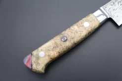 JCK Original Kagayaki NOVEL- Limited Edition Custom R-2 Damascus Series KNLTD-98 Petty 150mm (5.9 Inch, Hammer Forged Blade) -Knife Sale Shop kagayaki petty jck original kagayaki novel limited edition custom r 2 damascus series knltd 98 petty 150mm 5 9 inch hammer forged blade 43488847364379 scaled