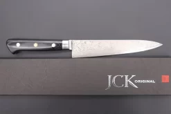 JCK Original Kagayaki R-2 Damascus Series KGR-1 Petty 150mm (5.9 Inch, Forged Blade) -Knife Sale Shop kagayaki petty jck original kagayaki r 2 damascus series kgr 1 petty 150mm 5 9 inch forged blade 42199745823003 scaled