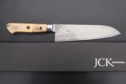 JCK Original Kagayaki NOVEL- Limited Edition Custom R-2 Damascus Series KNLTD-127 Santoku 175mm (6.8 Inch, Forged Blade) -Knife Sale Shop kagayaki santoku jck original kagayaki novel limited edition custom r 2 damascus series knltd 127 santoku 175mm 6 8 inch forged blade 43489093910811 scaled