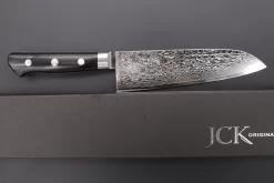 JCK Original Kagayaki R-2 Damascus Series KGRP-2 Santoku 175mm (6.8inch, Polished Blade) -Knife Sale Shop kagayaki santoku jck original kagayaki r 2 damascus series kgrp 2 santoku 175mm 6 8inch polished blade 42199940759835 scaled