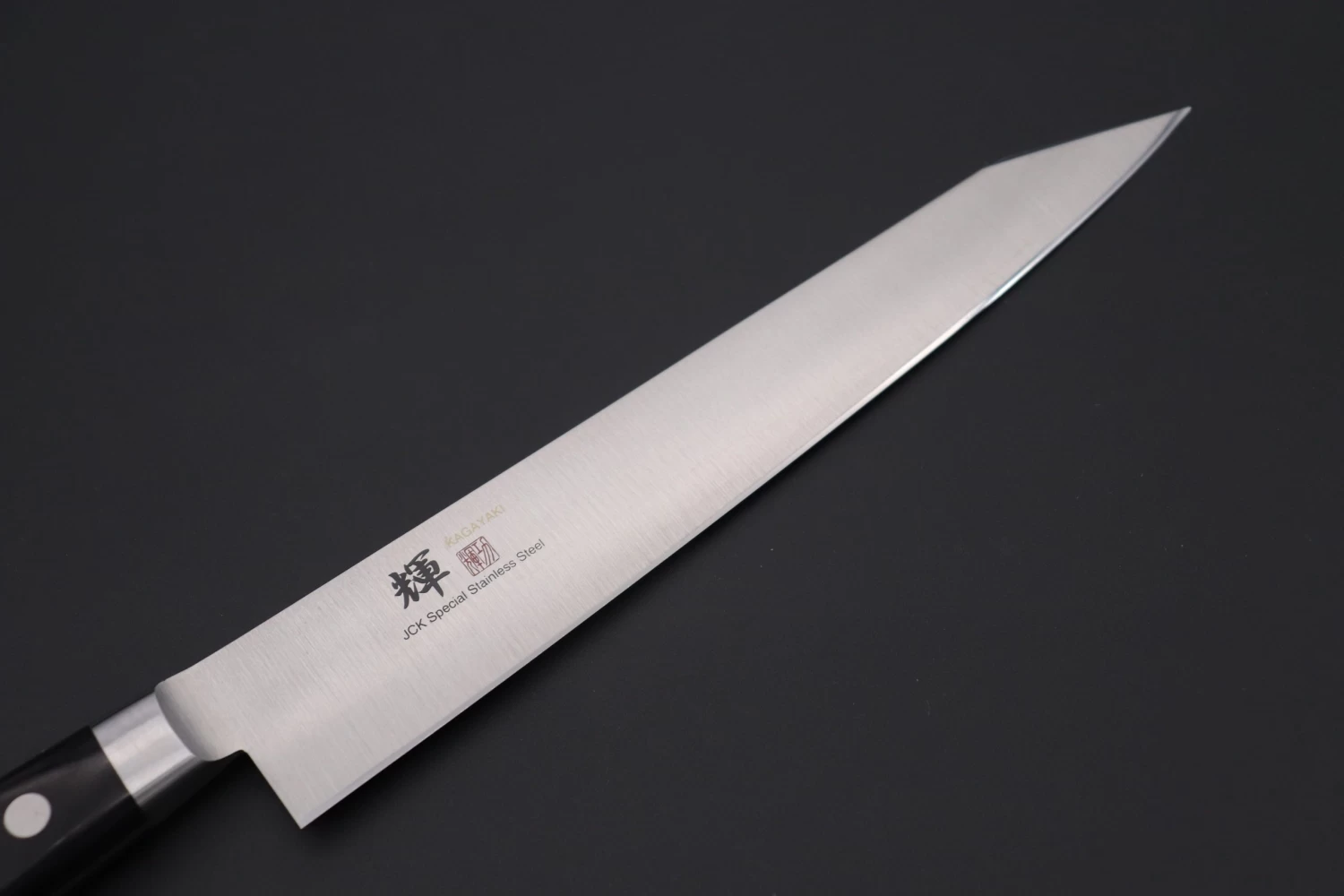 JCK Original Kagayaki Basic Series KG-9KES Kiritsuke Sujihiki 240mm (9.4 Inch, Special Order Made, Kiritsuke Blade Version) 2 JCK Original Kagayaki Basic Series KG-9KES Kiritsuke Sujihiki 240mm (9.4 Inch, Special Order Made, Kiritsuke Blade Version) - Image 2