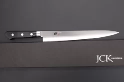 JCK Original Kagayaki Basic Series Sujihiki (240mm And 270mm, 2 Sizes) -Knife Sale Shop kagayaki sujihiki jck original kagayaki basic series sujihiki 240mm and 270mm 2 sizes 42183395410203 scaled