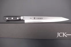 JCK Original Kagayaki CarboNext Series KC-8KES Kiritsuke Sujihiki 240mm(9.4 Inch, Special Order Made, Kiritsuke Blade Version) -Knife Sale Shop kagayaki sujihiki jck original kagayaki carbonext series kc 8kes kiritsuke sujihiki 240mm 9 4 inch special order made kiritsuke blade version 42041718898971 scaled