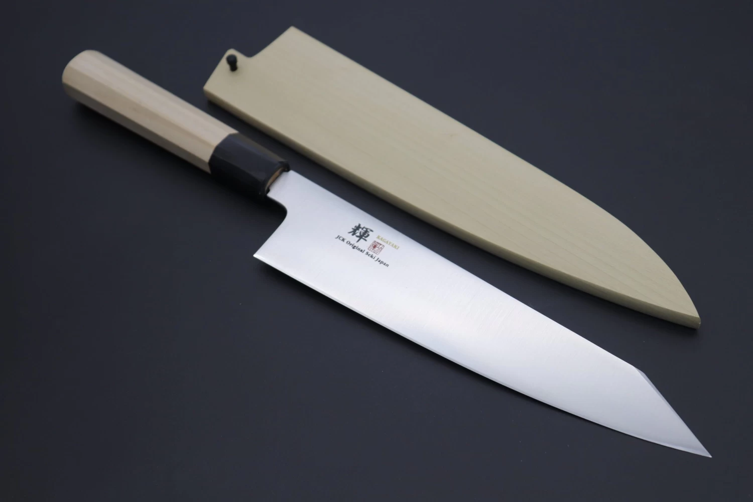 JCK Original Kagayaki Basic WA Series VG-10 Kiritsuke Gyuto (210mm To 270mm, 3 Sizes) 1 JCK Original Kagayaki Basic WA Series VG-10 Kiritsuke Gyuto (210mm To 270mm, 3 Sizes)