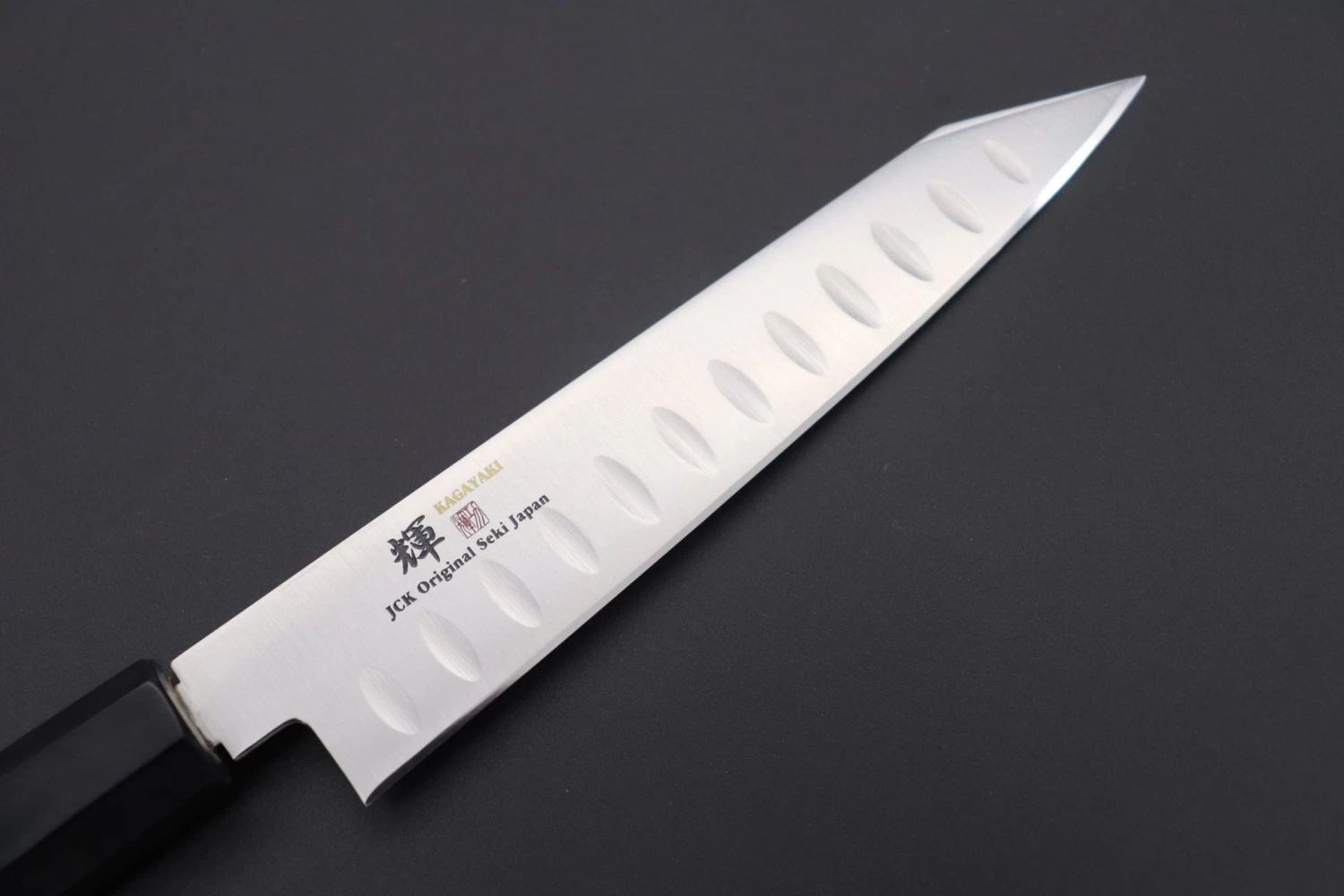 JCK Original Kagayaki VG-10 Series With Dimples KV-WPDKES Kiritsuke Petty 150mm(5.9 Inch, Special Order Made, Kiritsuke Blade Version) 2 JCK Original Kagayaki VG-10 Series With Dimples KV-WPDKES Kiritsuke Petty 150mm(5.9 Inch, Special Order Made, Kiritsuke Blade Version) - Image 2