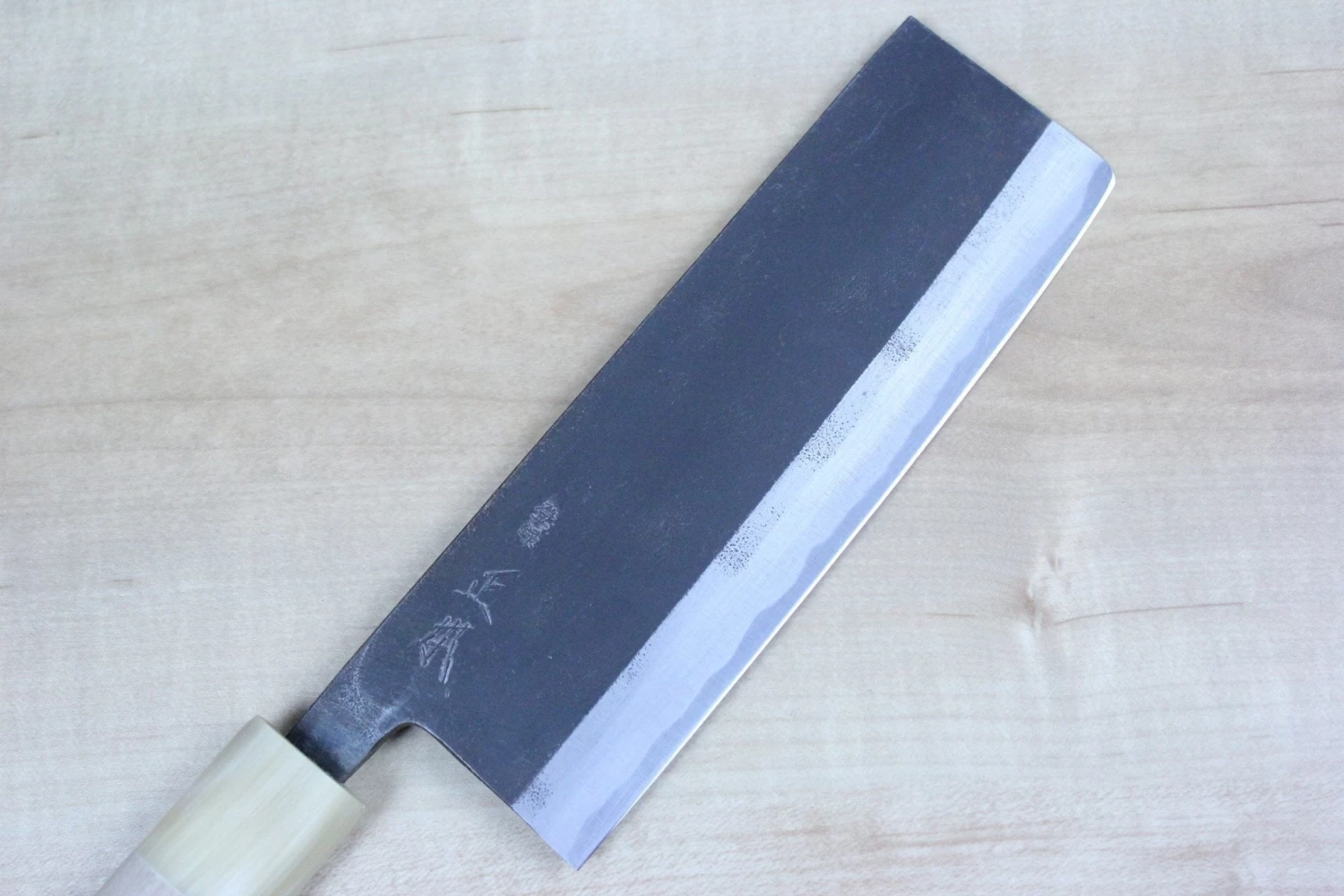 Masamoto KK Series Kasumi White Steel No.2 Kurouchi KK-3616W Nakiri 165mm (6.4inch) 2 Masamoto KK Series Kasumi White Steel No.2 Kurouchi KK-3616W Nakiri 165mm (6.4inch) - Image 2