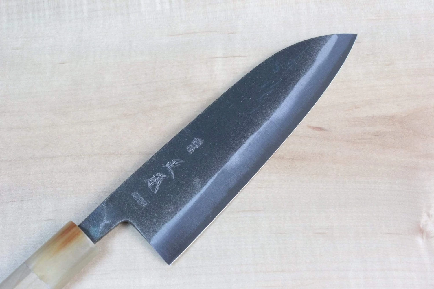 Masamoto KA Series Hon Kasumi Blue Steel No.2 KA-4817 Wa Santoku 170mm Double Bevel Edge 2 Masamoto KA Series Hon Kasumi Blue Steel No.2 KA-4817 Wa Santoku 170mm Double Bevel Edge - Image 2