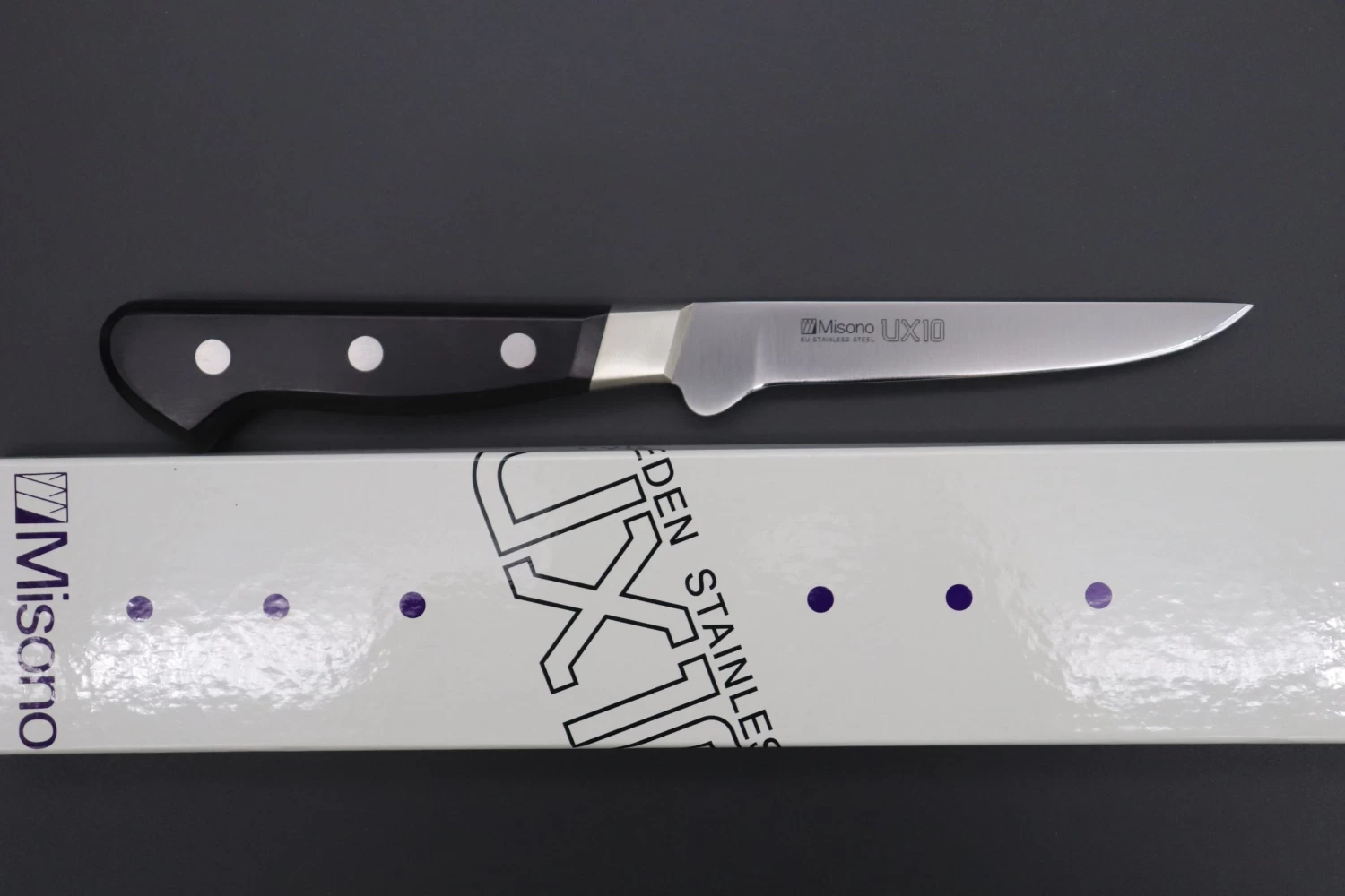 Misono UX10 Series No.743 American Style Boning Knife 110mm (4.3inch) 7 Misono UX10 Series No.743 American Style Boning Knife 110mm (4.3inch) - Image 7