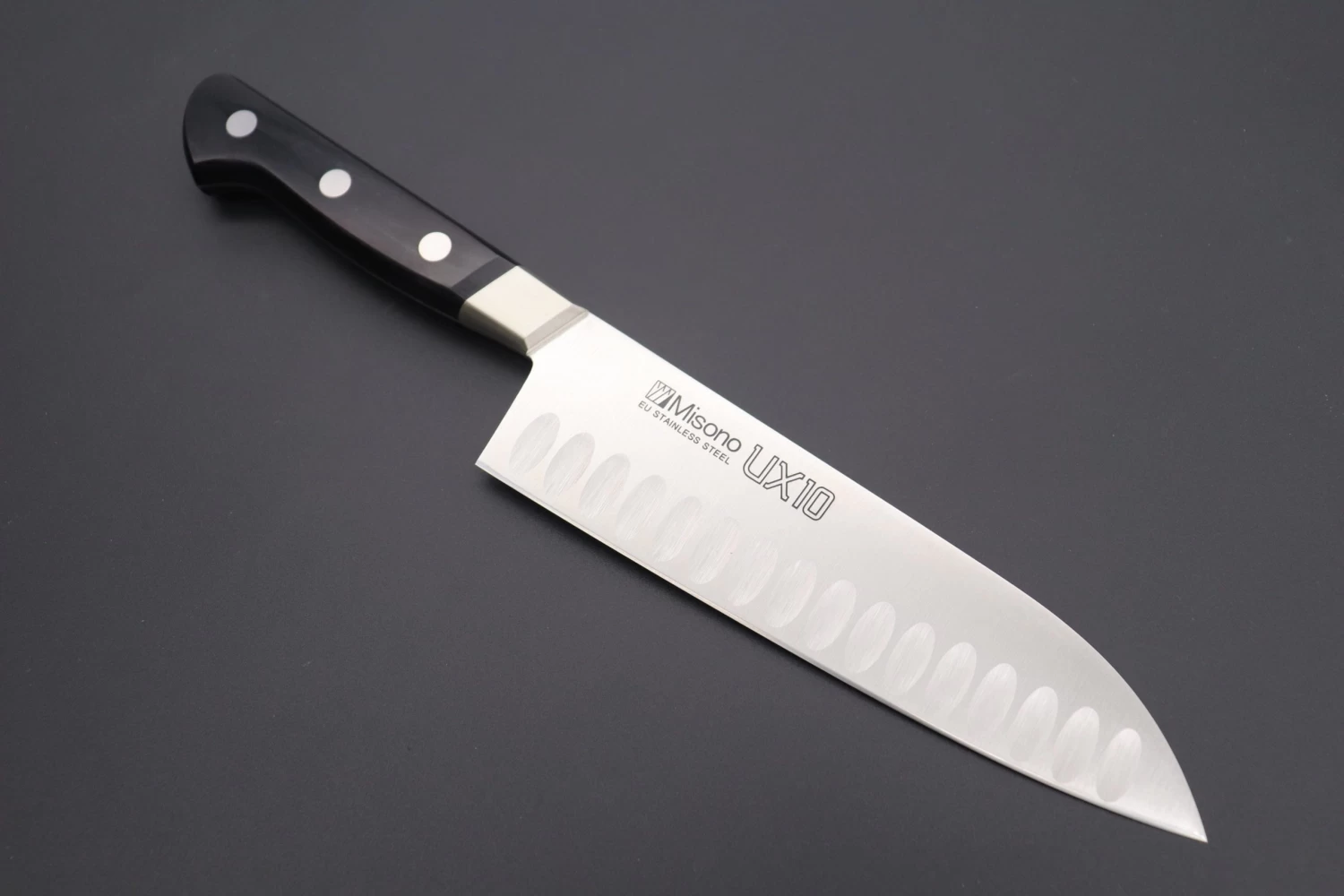 Misono UX10 With Dimples Series No.751 Santoku 180mm (7inch) 1 Misono UX10 With Dimples Series No.751 Santoku 180mm (7inch)