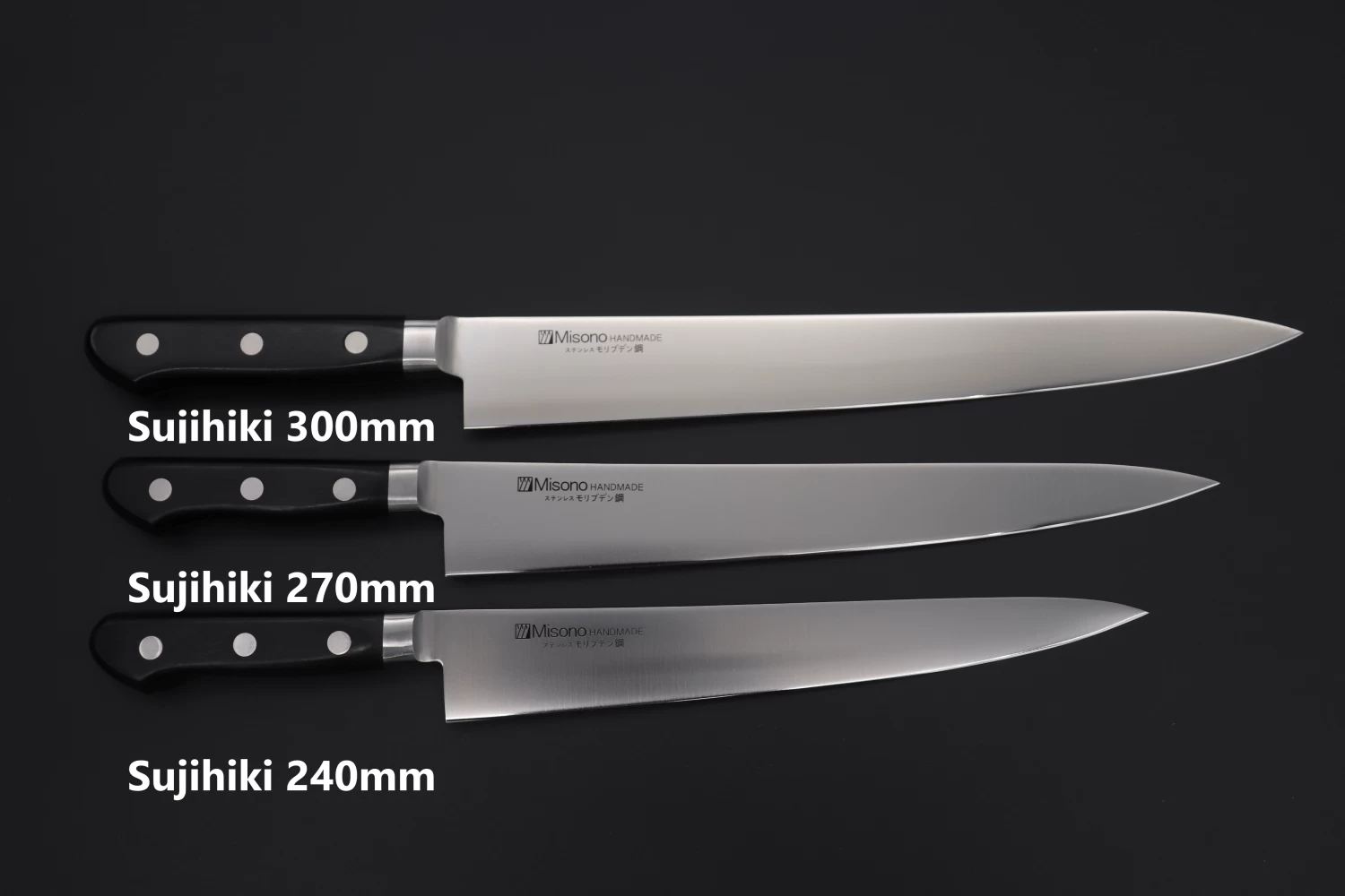 Misono Molybdenum Steel Series Sujihiki (240mm To 360mm, 5 Sizes) 9 Misono Molybdenum Steel Series Sujihiki (240mm To 360mm, 5 Sizes) - Image 9
