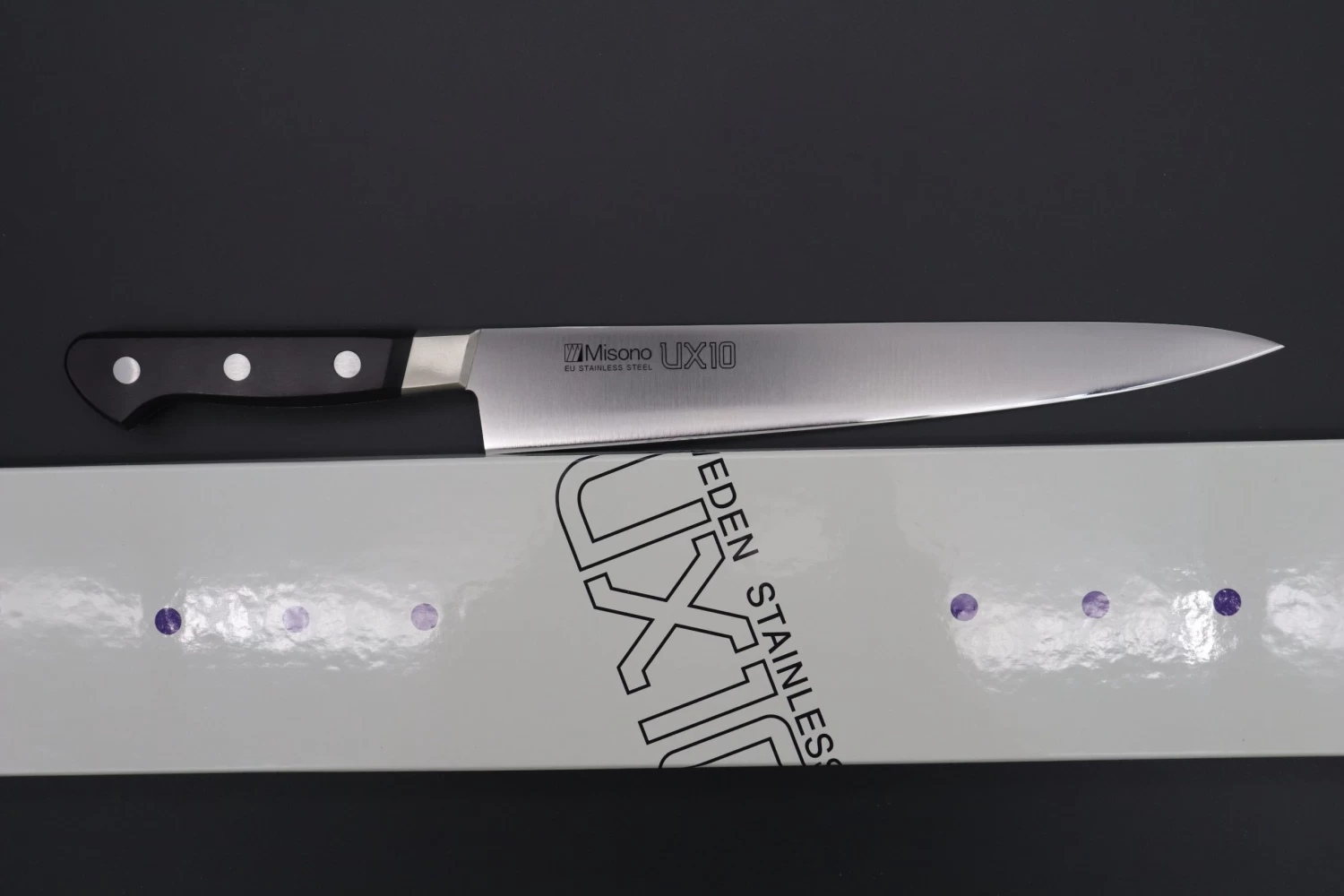 Misono UX10 Series Sujihiki (240mm And 270mm, 2 Sizes) 8 Misono UX10 Series Sujihiki (240mm And 270mm, 2 Sizes) - Image 8