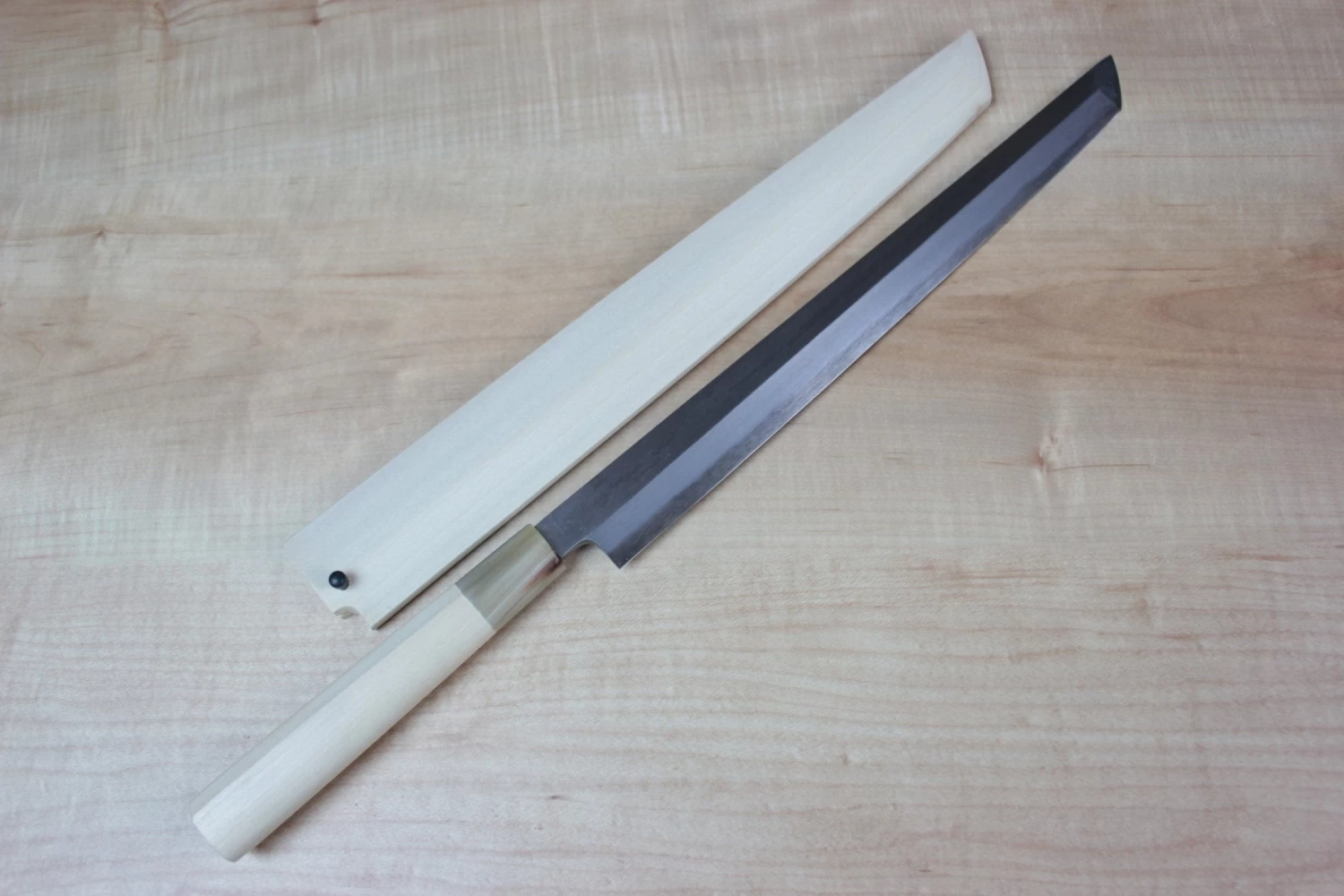 Mizuno Tanrenjo Akitada Ao Hagane DX Series Blue Steel No.1 Sakimaru Takohiki 300mm (11.8inch) 1 Mizuno Tanrenjo Akitada Ao Hagane DX Series Blue Steel No.1 Sakimaru Takohiki 300mm (11.8inch)