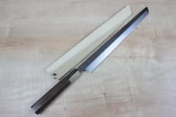 Mizuno Tanrenjo Akitada Honyaki DX Series Sakimaru Takohiki 300mm (11.8inch, Octagon Shaped Ebonywooden Handle)