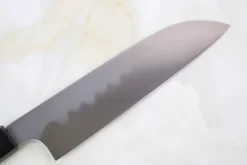 Mizuno Tanrenjo Akitada Honyaki DX Series Blue Steel No.2 Wa Santoku (165mm Or 180mm, Octagon Shaped Ebonywood Handle) -Knife Sale Shop mizuno tanrenjo wa santoku mizuno tanrenjo akitada honyaki dx series blue steel no 2 wa santoku 165mm or 180mm octagon shaped ebonywood handle 28980835745889 scaled