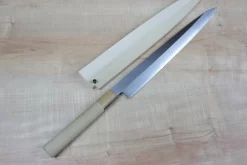 Mizuno Tanrenjo Akitada Ao Hagane DX Series Blue Steel No.1 Yanagiba (180mm To 360mm, 7 Sizes)