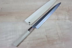 Mizuno Tanrenjo Akitada Hon Kasumi Series White Steel No.2 Yanagiba (180mm To 360mm, 7 Sizes)