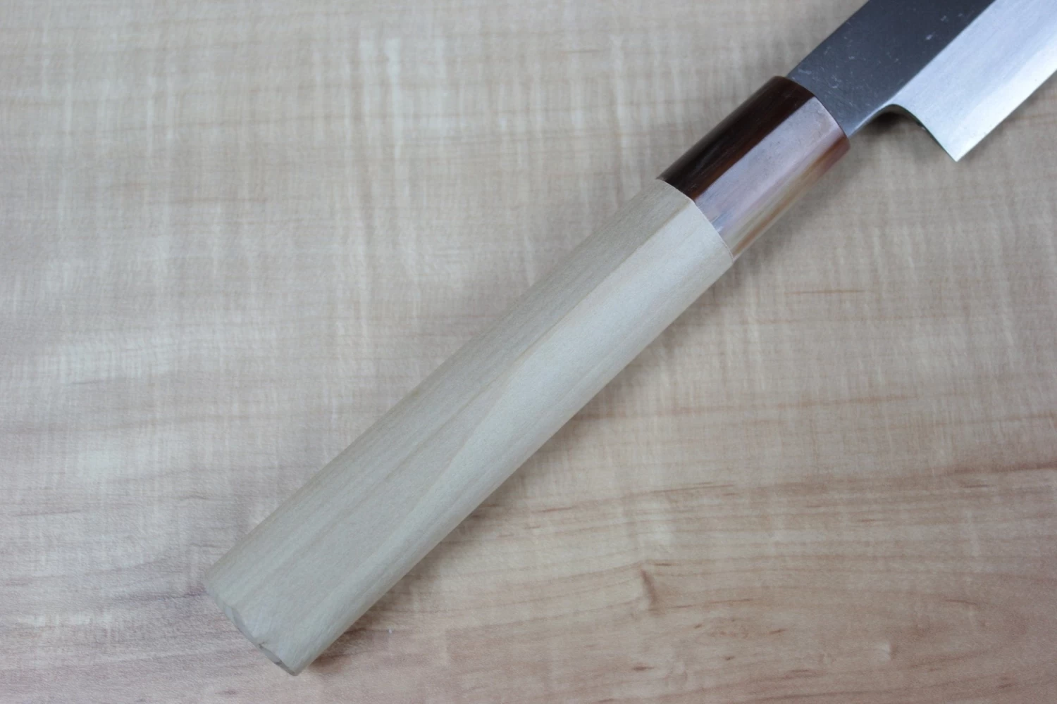 Mizuno Tanrenjo Akitada Hon Kasumi Series White Steel No.2 Yanagiba (180mm To 360mm, 7 Sizes) 3 Mizuno Tanrenjo Akitada Hon Kasumi Series White Steel No.2 Yanagiba (180mm To 360mm, 7 Sizes) - Image 3