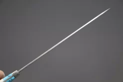 Mr. Itou "Luna Series" R-2 Custom Damascus Gyuto 160mm (6.2 Inch) "Custom Combination Handle(Turquoise Gem-Composite Stone/ White Color Camel Bone/ Ironwood)" (IT-146) -Knife Sale Shop mr itou gyuto mr itou luna series r 2 custom damascus gyuto 160mm 6 2 inch custom combination handle turquoise gem composite stone white color camel bone ironwood it 146 3984639334837 scaled