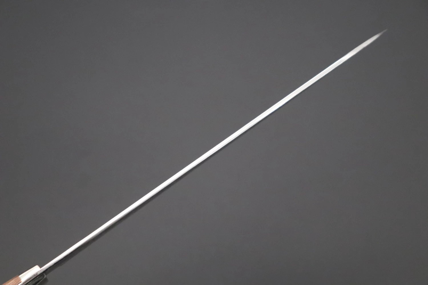 Mr. Itou “Luna Series” R-2 Custom Damascus Gyuto 170mm (6.6 Inch) Brown Wood-Micarta Handle (IT-140A) 5 Mr. Itou “Luna Series” R-2 Custom Damascus Gyuto 170mm (6.6 Inch) Brown Wood-Micarta Handle (IT-140A) - Image 5