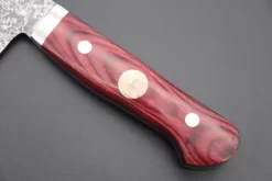 Mr. Itou “Luna Series” R-2 Custom Damascus Gyuto 170mm (6.6 Inch) Red Wood-Micarta Handle (IT-140C) -Knife Sale Shop mr itou gyuto mr itou luna series r 2 custom damascus gyuto 170mm 6 6 inch red color micarta handle it 140c 39852556321051 scaled
