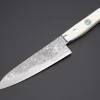 Mr. Itou “Luna Series” R-2 Custom Damascus Gyuto 170mm (6.6 Inch) White Color Camel Bone Handle (IT-132)