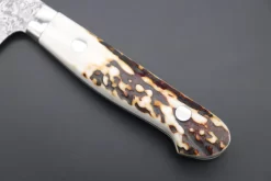 Mr. Itou R-2 Custom Damascus Gyuto 160mm (6.2 Inch) "Stag Handle" (IT-199) 10 Mr. Itou R-2 Custom Damascus Gyuto 160mm (6.2 Inch) "Stag Handle" (IT-199) -Knife Sale Shop mr itou gyuto mr itou r 2 custom damascus gyuto 160mm 6 2 inch stag handle it 199 43554643149083 scaled
