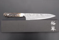 Mr. Itou R-2 Custom Damascus Gyuto 160mm (6.2 Inch) "Stag Handle" (IT-199) 15 Mr. Itou R-2 Custom Damascus Gyuto 160mm (6.2 Inch) "Stag Handle" (IT-199) -Knife Sale Shop mr itou gyuto mr itou r 2 custom damascus gyuto 160mm 6 2 inch stag handle it 199 43554643312923 scaled