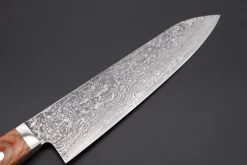 Mr. Itou R-2 Custom Damascus Gyuto 180mm (7 Inch) "Brown Pakka Wood Handle" (IT-40) 13 Mr. Itou R-2 Custom Damascus Gyuto 180mm (7 Inch) "Brown Pakka Wood Handle" (IT-40) -Knife Sale Shop mr itou gyuto mr itou r 2 custom damascus gyuto 180mm 7 inch brown pakka wood handle it 40 42915967533339 scaled
