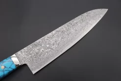 Mr. Itou R-2 Custom Damascus Gyuto 180mm (7 Inch,Turquoise GemStone Handle,IT-204) 13 Mr. Itou R-2 Custom Damascus Gyuto 180mm (7 Inch,Turquoise GemStone Handle,IT-204) -Knife Sale Shop mr itou gyuto mr itou r 2 custom damascus gyuto 180mm 7 inch turquoise gemstone handle it 204 43554819178779 scaled