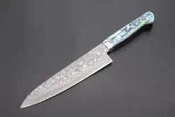 Mr. Itou R-2 Custom Damascus Gyuto 190mm (7.4 Inch,Abalone Handle,IT-201)