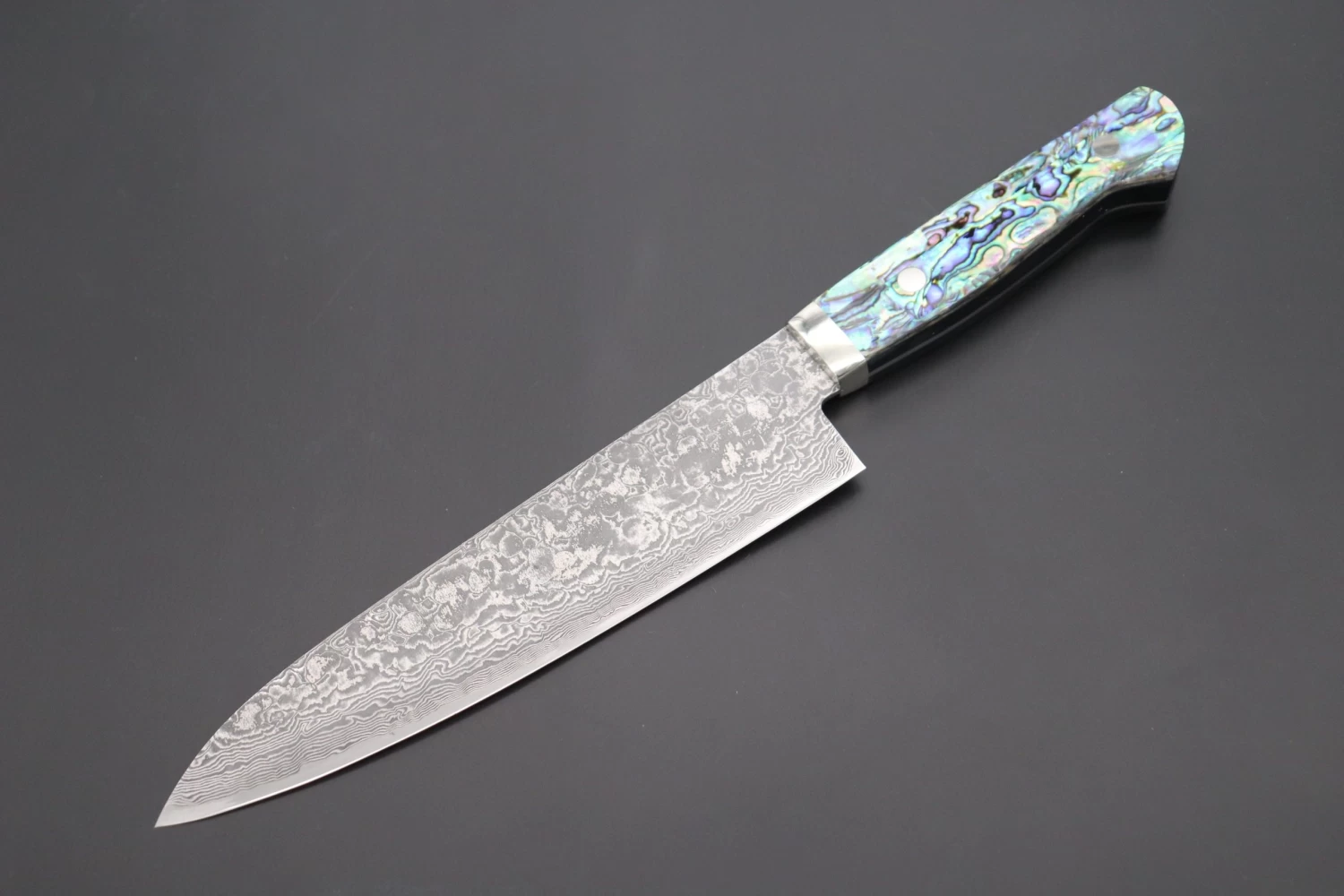 Mr. Itou R-2 Custom Damascus Gyuto 190mm (7.4 Inch,Abalone Handle,IT-201) 1 Mr. Itou R-2 Custom Damascus Gyuto 190mm (7.4 Inch,Abalone Handle,IT-201)