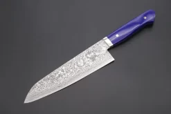 Mr. Itou R-2 Custom Damascus Gyuto 190mm (7.4inch, Lapis Lazuri Gem-Composite Stone Handle, IT-208)