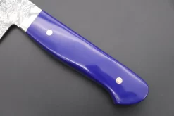 Mr. Itou R-2 Custom Damascus Gyuto 190mm (7.4inch, Lapis Lazuri Gem-Composite Stone Handle, IT-208) -Knife Sale Shop mr itou gyuto mr itou r 2 custom damascus gyuto 190mm 7 4inch lapis lazuri gem composite stone handle it 208 43564908282139 scaled