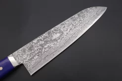 Mr. Itou R-2 Custom Damascus Gyuto 190mm (7.4inch, Lapis Lazuri Gem-Composite Stone Handle, IT-208) -Knife Sale Shop mr itou gyuto mr itou r 2 custom damascus gyuto 190mm 7 4inch lapis lazuri gem composite stone handle it 208 43564908511515 scaled
