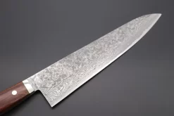 Mr. Itou R-2 Custom Damascus Gyuto 265mm (10.4inch) "Desert Ironwood Handle" (IT-5) -Knife Sale Shop mr itou gyuto mr itou r 2 custom damascus gyuto 265mm 10 4inch desert ironwood handle it 5 42915977658651 scaled