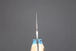 Mr. Itou "Treasure Hunter Series" R-2 Custom Damascus Gyuto 190mm (7.4 Inch) "Custom Combination Handle (Turquoise Gem-Composite Stone, Sambar Stag, Ironwood )" (IT-114) 9 Mr. Itou "Treasure Hunter Series" R-2 Custom Damascus Gyuto 190mm (7.4 Inch) "Custom Combination Handle (Turquoise Gem-Composite Stone, Sambar Stag, Ironwood )" (IT-114) -Knife Sale Shop mr itou gyuto mr itou treasure hunter series r 2 custom damascus gyuto 190mm 7 4 inch custom combination handle turquoise gem composite stone stag ironwood it 114 30648269078625 scaled