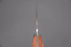 Mr. Itou “Luna Series” R-2 Custom Damascus Santoku 170mm (6.6 Inch, Brown Wood-Micarta Handle (IT-188A) -Knife Sale Shop mr itou santoku mr itou luna series r 2 custom damascus santoku 170mm 6 6 inch orange color micarta handle it 188a 39852148326683 scaled