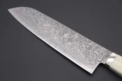 Knife Sale Shop -Knife Sale Shop mr itou santoku mr itou luna series r 2 custom damascus santoku 185mm 7 2 inch white color camel bone handle it 155 39846551879963 scaled